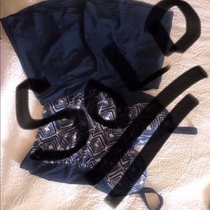 Navy blue swim suit -EUC